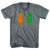 Ivory Coast Country Flag Tri-Blend V-neck Womens Junior Cut T-shirt - Athletic Grey