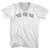 Yo Yo Yo Adult Cotton V-neck T-shirt - White