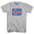Iceland Country Flag Womens Cotton Junior Cut T-Shirt - Grey Heather