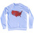 Election Map 2024 Adult Tri-Blend Sweatshirt - White