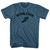 Wimbledon Running Track Winged Foot Adult Cotton T-shirt - Lake Blue