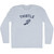 Thistle Running Track Winged Foot Adult Tri-Blend Long Sleeve T-shirt - Athletic White