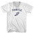 Thistle Running Track Winged Foot Adult Cotton V-neck T-shirt - White