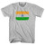 India Country Flag Adult Cotton T-shirt - Cool Grey
