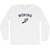 Woking Running Track Winged Foot Adult Cotton Long Sleeve T-shirt - White