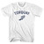 Torquay Running Track Winged Foot Womens Cotton Junior Cut T-Shirt - White
