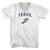 Yeovil Running Track Winged Foot Adult Cotton V-neck T-shirt - White