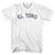 El Toro Womens Cotton Junior Cut T-Shirt - White