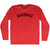 GARBAGE Adult Tri-Blend Long Sleeve T-shirt - Athletic Red