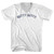 Gutty Gutty Adult Cotton V-neck T-shirt - White