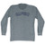 Gumbo Adult Tri-Blend Long Sleeve T-shirt - Athletic Grey