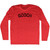 Gooch Adult Tri-Blend Long Sleeve T-shirt - Athletic Red
