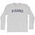 Pisano Adult Cotton Long Sleeve T-shirt - Grey Heather