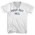Poop Out Hill Adult Cotton V-neck T-shirt - White