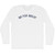 Go For Great Adult Cotton Long Sleeve T-Shirt - White