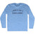 I Piss & Sh t Excellence Adult Tri-Blend Long Sleeve T-Shirt - Athletic Blue