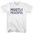 Mostly Peaceful Adult Cotton T-Shirt - White