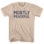 Mostly Peaceful Adult Cotton T-Shirt - Creme