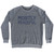 Mostly Peaceful Adult Tri-Blend Sweatshirt - Athletic Grey