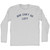 She Can't Go Left Adult Cotton Long Sleeve T-Shirt - Grey Heather