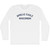 Spread Eagle Wisconsin Adult Cotton Long Sleeve T-Shirt - White