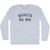 Shikita Ga Nai Adult Tri-Blend Long Sleeve T-Shirt - Athletic White