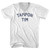 Tampon Tim Adult Cotton V-Neck T-Shirt - White
