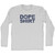 Dope Shirt Adult Cotton Long Sleeve T-shirt - Grey Heather