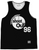ADULT 2X-LARGE- Birdie 96 Shootout Tournament Basketball Practice Singlet Jersey - Black- Final Sale R1