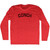 Conch Adult Tri-Blend Long Sleeve T-shirt - Athletic Red