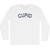 Cupid Adult Cotton Long Sleeve T-shirt - White