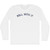 Roll With It Adult Cotton Long Sleeve T-shirt - White