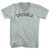 Trouble Adult Tri-Blend V-neck T-shirt - Athletic Cool Grey