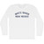 White Sands New Mexico Adult Cotton Long Sleeve T-shirt - White