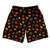 Thanksgiving All Over Pattern Soccer Shorts Made In USA - Black