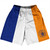 New York City Basketball Practice Shorts Made In USA - Orange and Blue