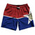 Dallas Swim Shorts 7" Made in USA - Red and Blue