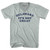 Delaware It's Not Great Cooper Font Adult Tri-Blend V-neck T-shirt - Athletic Cool Grey