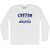 Custom Bubble The Athletics Adult Cotton Long Sleeve T-shirt - White
