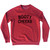 Booty Cheeks Adult Tri-Blend Sweatshirt - Red Heather