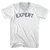 EXPERT Adult Cotton V-neck T-shirt - White
