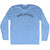 Saddlestring Adult Tri-Blend Long Sleeve T-shirt - Athletic Blue