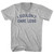 I Couldn't Care Less Adult Cotton V-Neck T-Shirt - Grey Heather