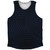 Multiple Lines Pattern Finish Line Athletic Tank Top - Blue Navy and Black