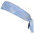 Multiple Lines Pattern Headband Made In USA - Blue Carolina and White