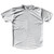 Multiple Lines Pattern Running Shirt Track Cross Made In USA - Grey Medium and White