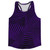 Multiple Lines Pattern Running Racerback Singlet - Purple Lakers and Black