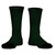 Multiple Lines Pattern Athletic Crew Socks - Green Forest and Black