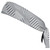 Multiple Lines Pattern Headband Made In USA - Grey Dark and White