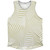 Multiple Lines Pattern Finish Line Athletic Tank Top - Vegas Gold and White